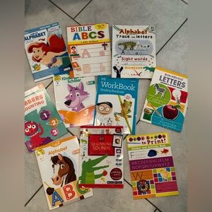 He A in the Dino book is traced. unused with pages and stickers in tact.